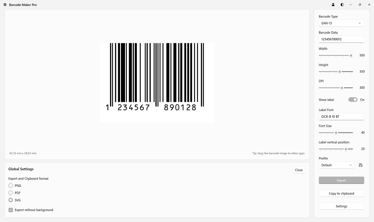 Barcode Maker Pro screenshot 1