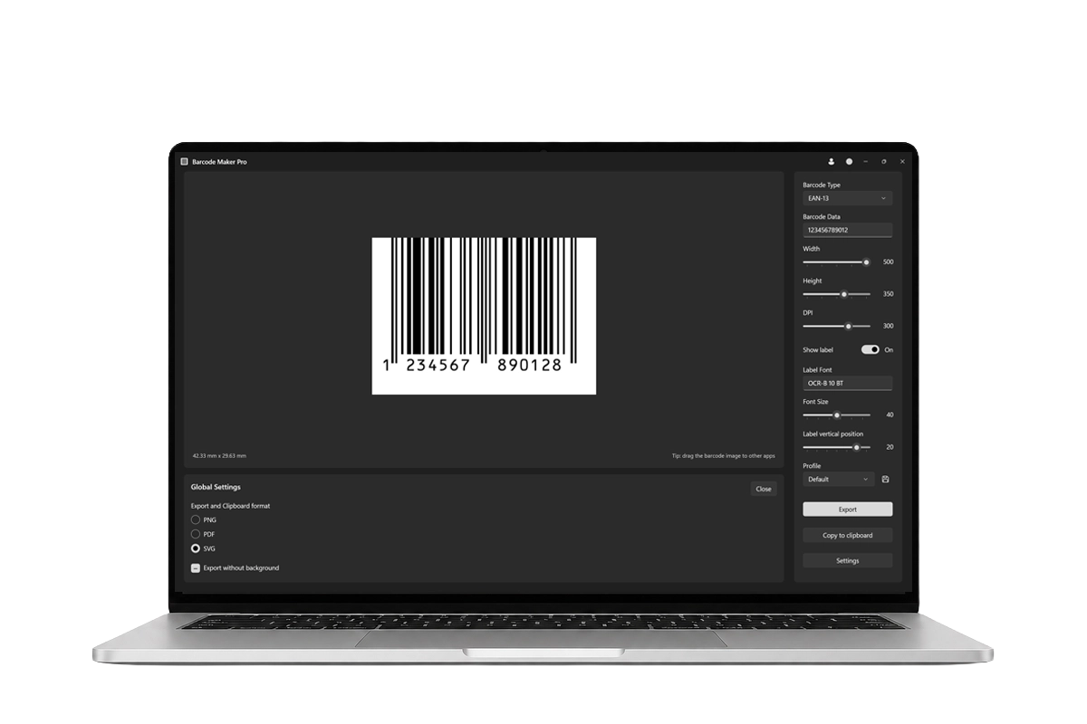 Barcode Maker interface preview